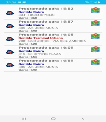 Linhas Rio Preto android App screenshot 1